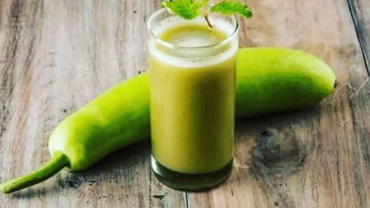 make bottle gourd juice like this and drink for many benefits 