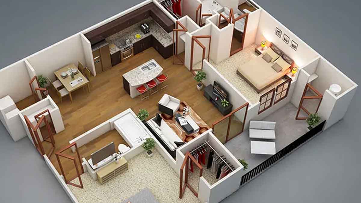 how much it costs to build a double bed room home 
