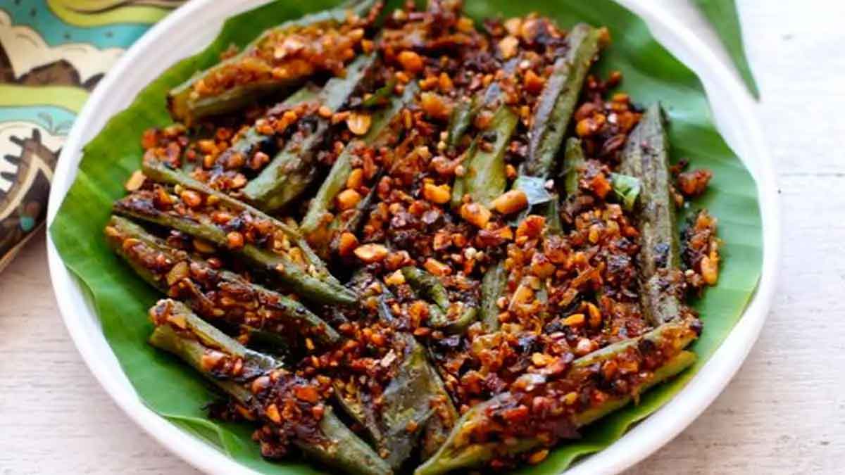 stuffed masala bhindi recipe in telugu very tasty how to make it 