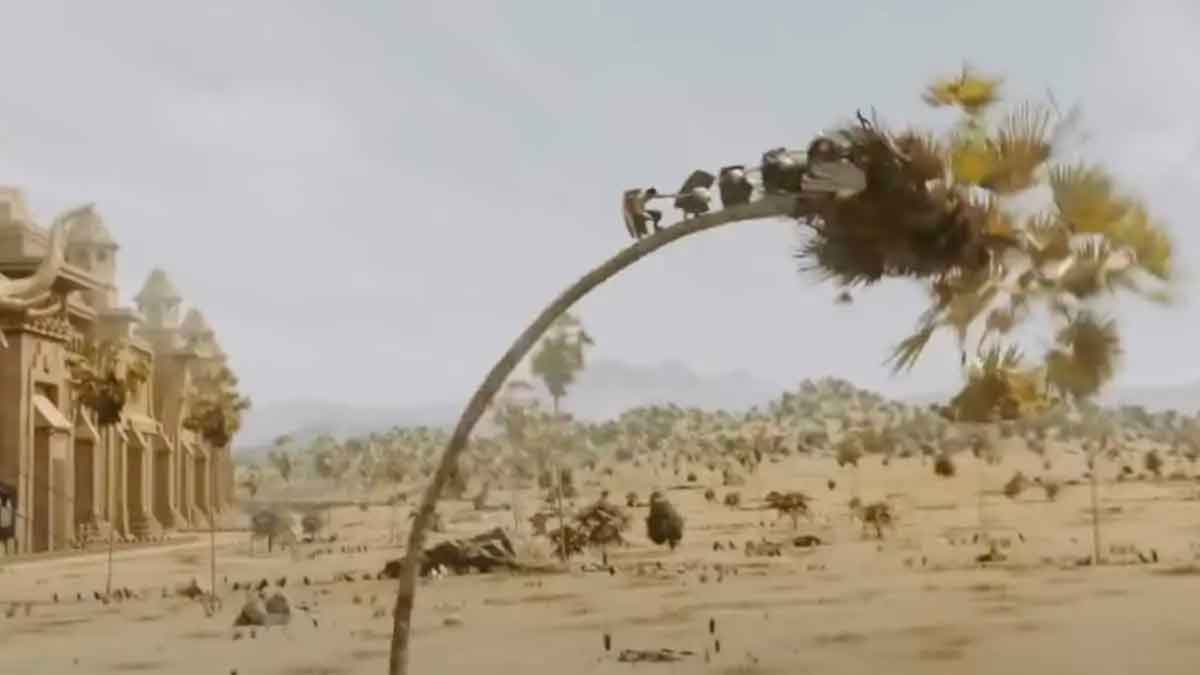 can palm trees bend like shown in baahubali movie 