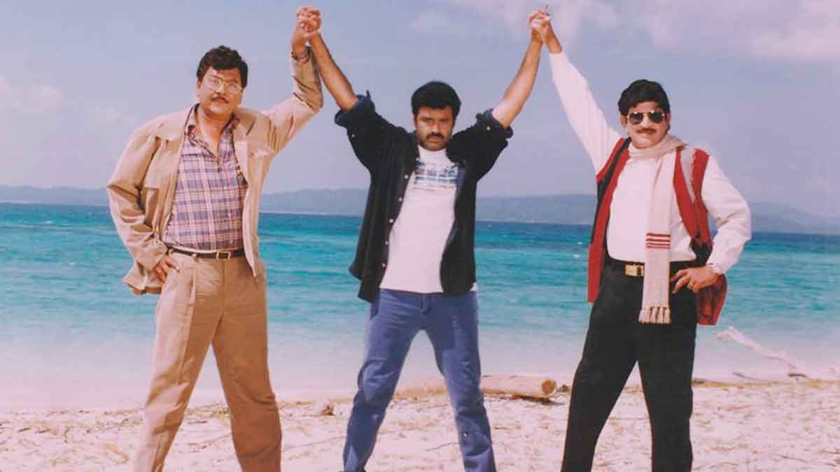 balakrishna and krishna and krishnam raju stranded in island 