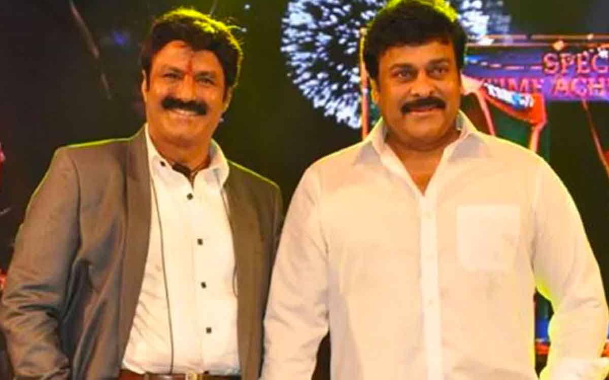 how many times balakrishna and chrianjeevi competed with each other 