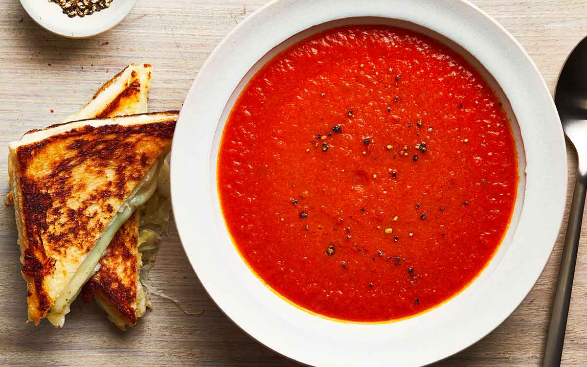 you can take tomato soup in this season also 