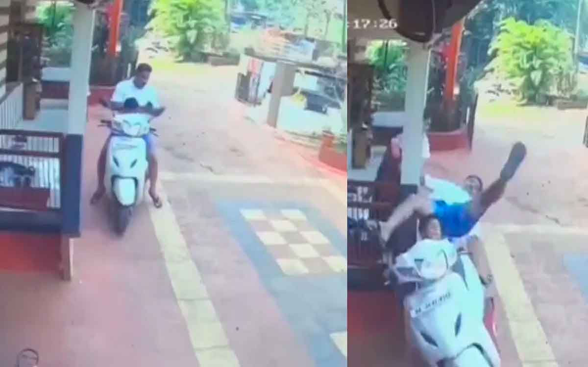 do not let your kids sit in front of scooty 
